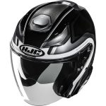 HJC F31 Bask MC5 – Casco jet de moto, ECE 22.06