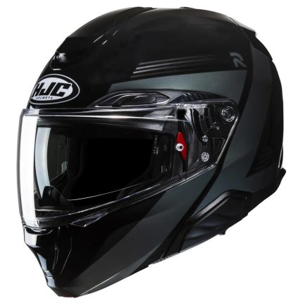 HJC RPHA 91 Abbes – Casco modular de moto negro, ECE 22.06