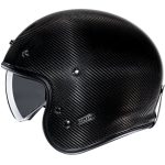 HJC V31 Carbon – Casco jet de moto negro, ECE 22.06