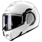 LS2 FF906 Advant Solid – Casco modular de moto blanco, ECE 22.06