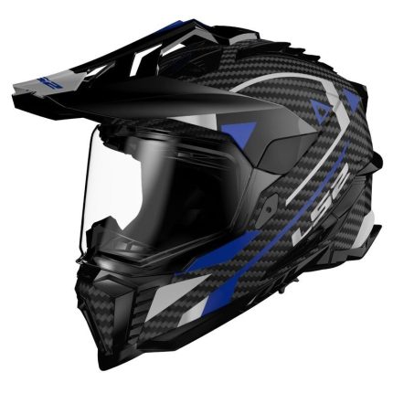 LS2 MX701 Explorer C Adventure – Casco trail/adventure azul, ECE 22.05