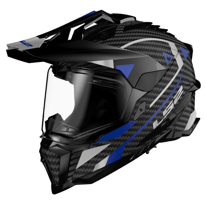 LS2 MX701 Explorer C Adventure – Casco trail/adventure azul, ECE 22.05