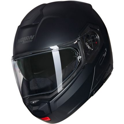 Nolan N90-3 Classico – Casco modular de moto negro mate, ECE 22.06