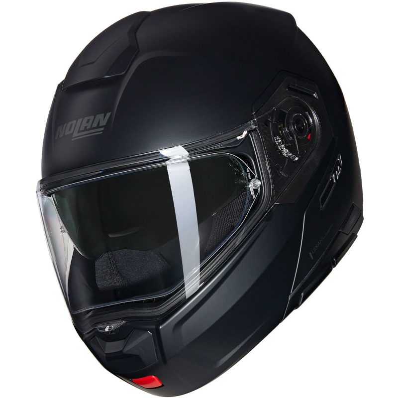 Nolan N90-3 Classico – Casco modular de moto negro mate, ECE 22.06