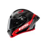 Nolan X-Lite X-803 RS Ultra Carbon Hot Lap – Casco integral de moto negro y rojo