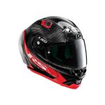 Nolan X-Lite X-803 RS Ultra Carbon Hot Lap – Casco integral de moto negro y rojo