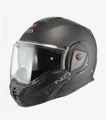 NZI Fastback Duo Solid – Casco modular de moto negro mate, ECE 22.06