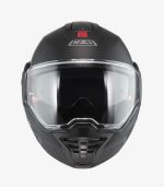 NZI Fastback Duo Solid – Casco modular de moto negro mate, ECE 22.06