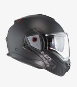NZI Fastback Duo Solid – Casco modular de moto negro mate, ECE 22.06