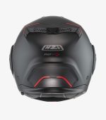 NZI Fastback Duo Solid – Casco modular de moto negro mate, ECE 22.06