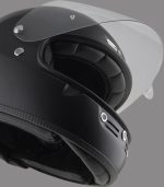 NZI Street Track 4 Solid – Casco integral de moto negro mate, ECE 22.05