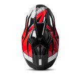 Raven Morphous – Casco de motocross negro brillante / rojo, ECE 22.06