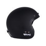 Roeg Jett Solid – Casco jet de moto negro mate, ECE 22.06