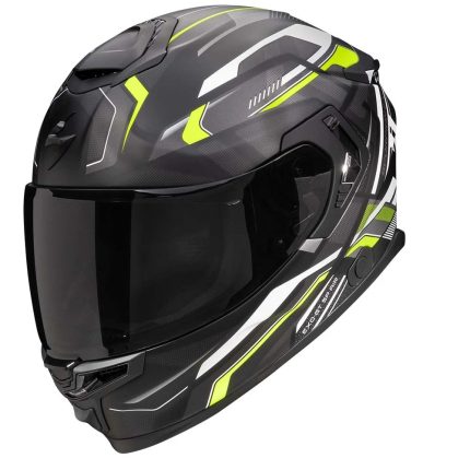 Scorpion EXO-GT SP Air Augusta – Casco integral de moto amarillo/negro mate, ECE 22.06