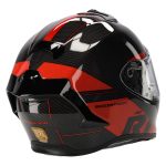 Scorpion Exo-R1 Evo Carbon Air – Casco integral de moto rojo mate y negro, ECE 22.06