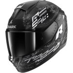 Shark Ridill 2 Molokai – Casco integral de moto negro / blanco / plata, ECE 22.06