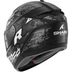 Shark Ridill 2 Molokai – Casco integral de moto negro / blanco / plata, ECE 22.06