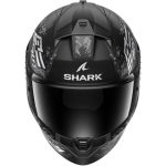 Shark Ridill 2 Molokai – Casco integral de moto negro / blanco / plata, ECE 22.06