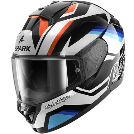 Shark Ridill 2 TLD Apex – Casco integral de moto negro / blanco / azul, ECE 22.06