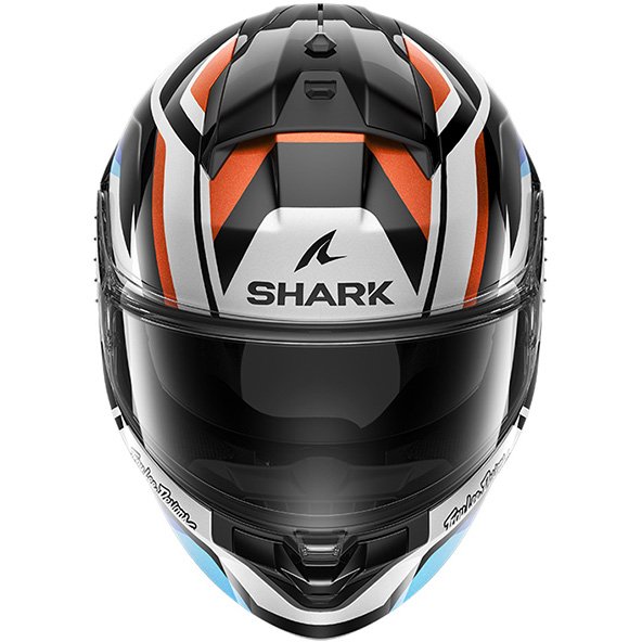 Shark Ridill 2 TLD Apex – Casco integral de moto negro / blanco / azul, ECE 22.06