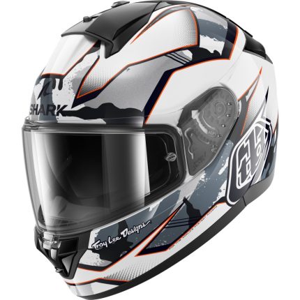 Shark Ridill 2 TLD Matrix – Casco integral de moto blanco / plata / rojo, ECE 22.06