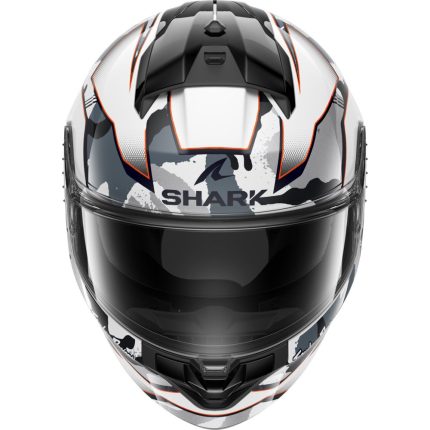 Shark Ridill 2 TLD Matrix – Casco integral de moto blanco / plata / rojo, ECE 22.06