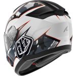 Shark Ridill 2 TLD Matrix – Casco integral de moto blanco / plata / rojo, ECE 22.06