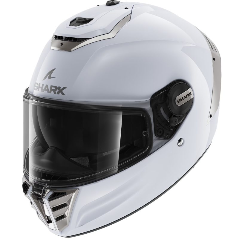Shark Spartan RS W01 – Casco integral de moto blanco, ECE 22.06
