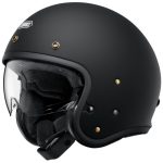 Shoei J·O 2 – Casco jet de moto negro mate, ECE 22.06