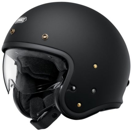 Shoei J·O 2 – Casco jet de moto negro mate, ECE 22.06