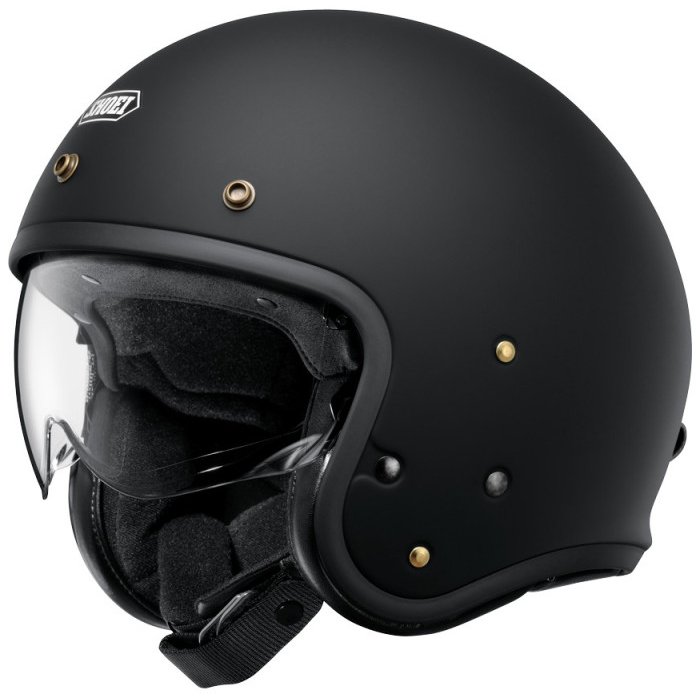 Shoei J·O 2 – Casco jet de moto negro mate, ECE 22.06