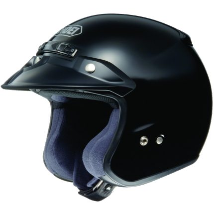 Shoei RJ Platinum-R – Casco jet de moto negro