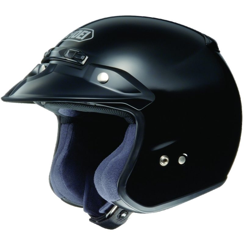 Shoei RJ Platinum-R – Casco jet de moto negro