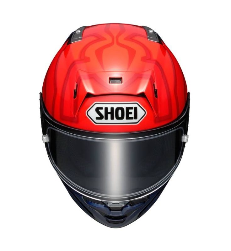 Shoei X-SPR Pro Marquez 7 TC-1 – Casco integral de moto rojo/azul, ECE 22.06