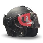Unik Spectrum DV Solid – Casco modular de moto negro mate, ECE 22.06