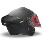 Unik Spectrum DV Solid – Casco modular de moto negro mate, ECE 22.06