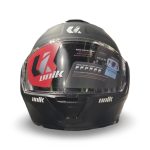 Unik Spectrum DV Solid – Casco modular de moto negro mate, ECE 22.06