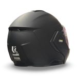 Unik Spectrum DV Solid – Casco modular de moto negro mate, ECE 22.06